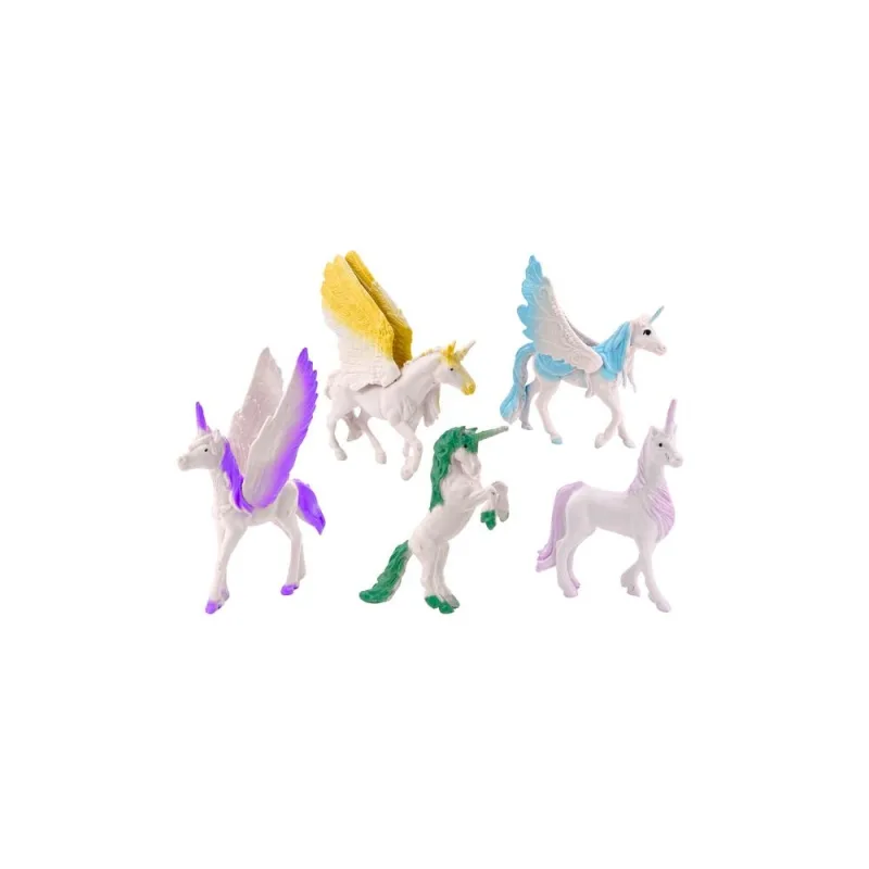 Vienaragis Pegasas Baltais sparnais Magiškas figūrėlių rinkinys 6 ele. · 2