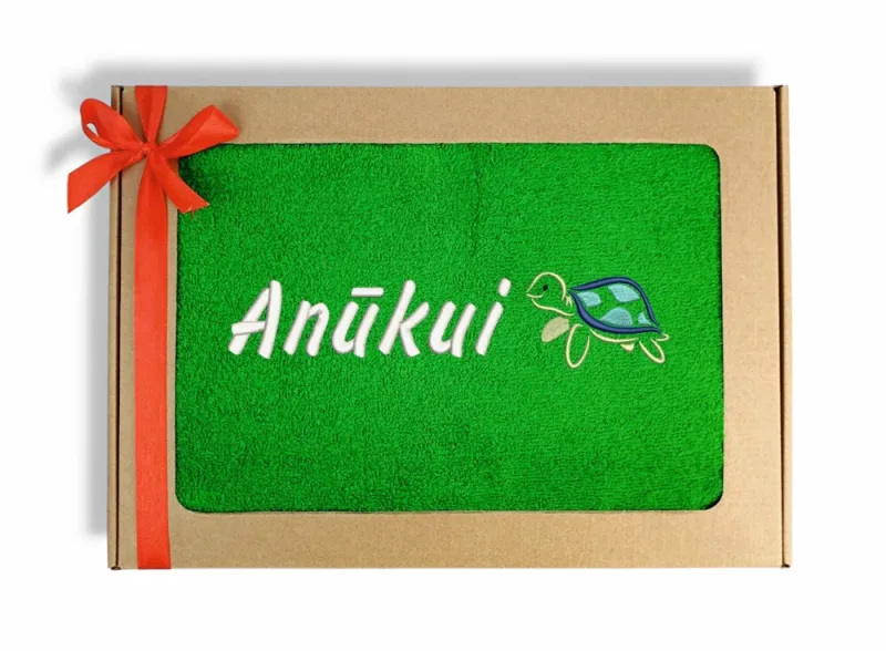 Siuvinėtas rankšluostis su vėžliuku „Anūkui“