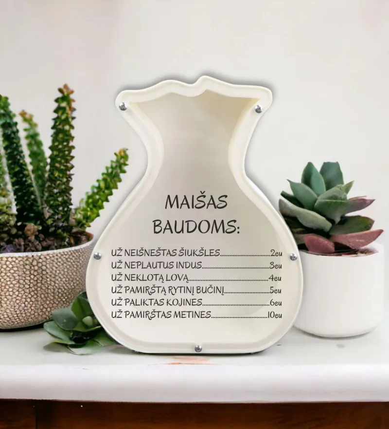 3D Taupyklė maišas „Maišas baudoms“