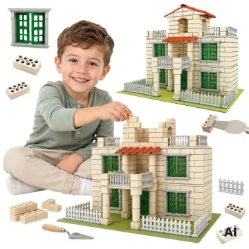 Konstruktorius statybiniai blokeliai WOOPIE DIY, Vila 352 detalės