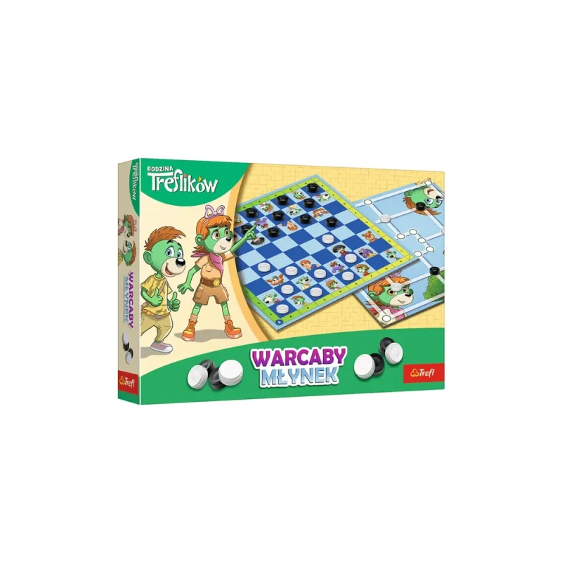 Stalo žaidimas Šaškės ir malūnėlis Trefl Family 02658 · 1