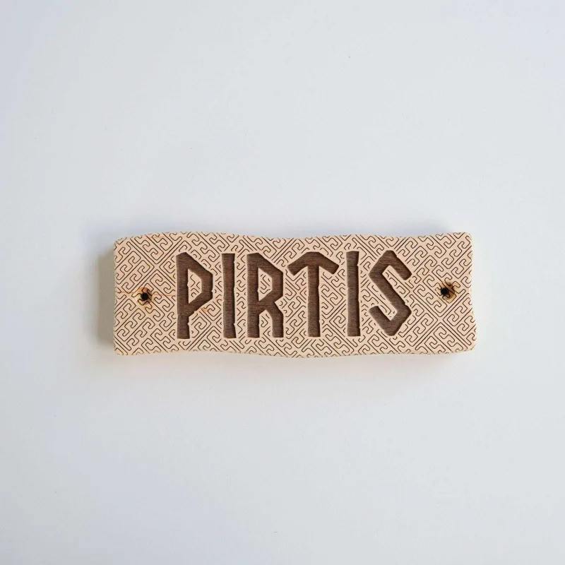 Medinė dekoratyvinė pirties lentelė „Pirtis“ · 2