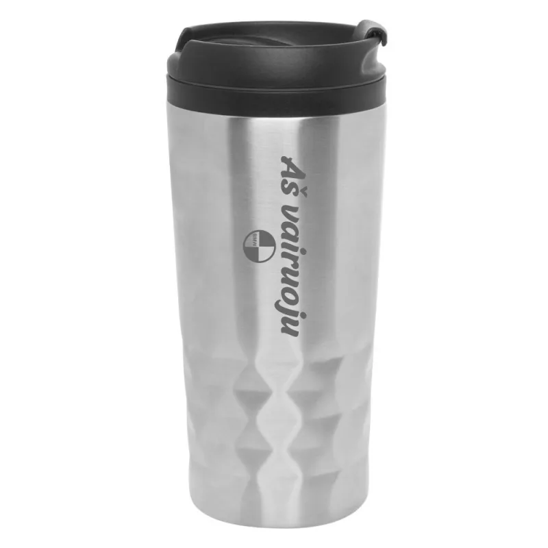 Sidabro spalvos Termo gertuvė „Aš vairuoju BMW“ (330ml.)