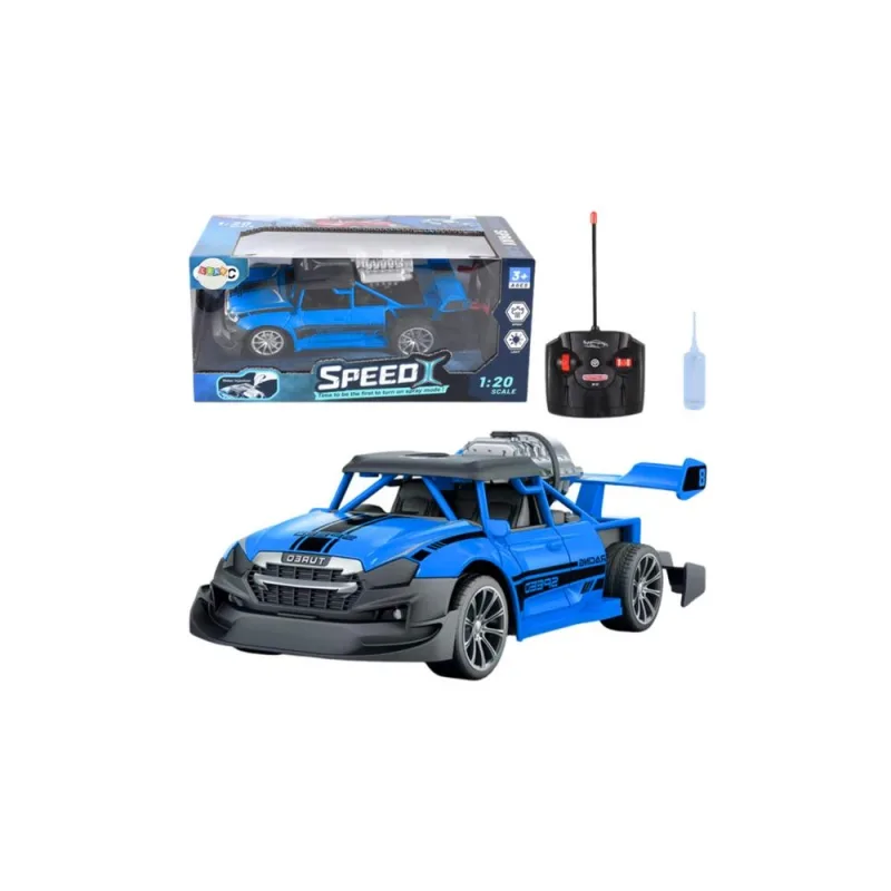 RC nuotolinio valdymo automobilis 1:20 Žibintai Dūmų efektas Mėlyna · 1