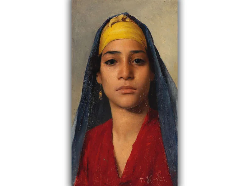 Reprodukcija „Jaunos egiptietės portretas“, Franz Xaver Kosler