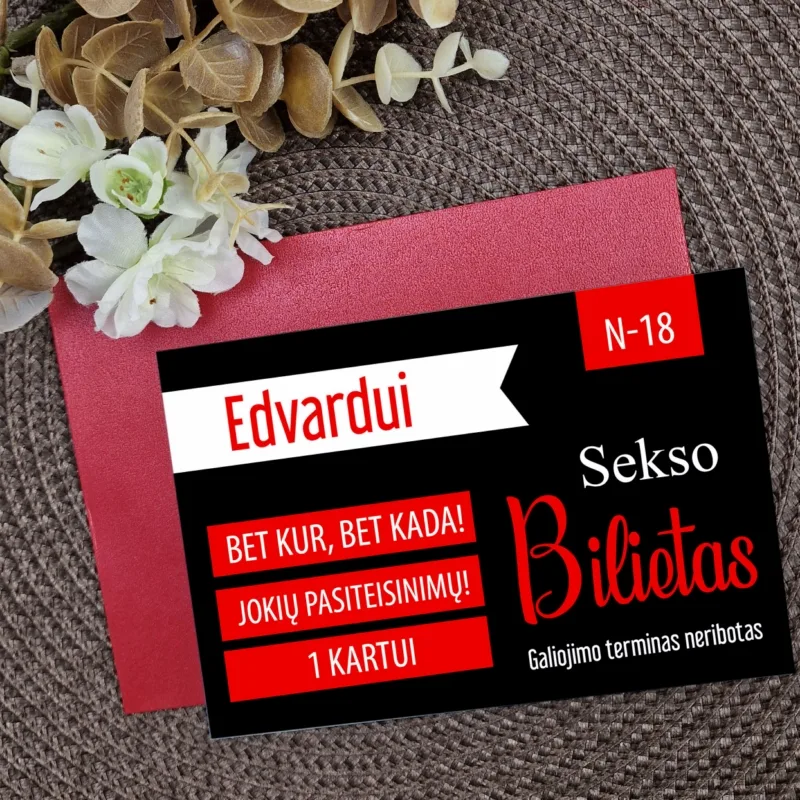 Sekso bilietas - dovana Jam