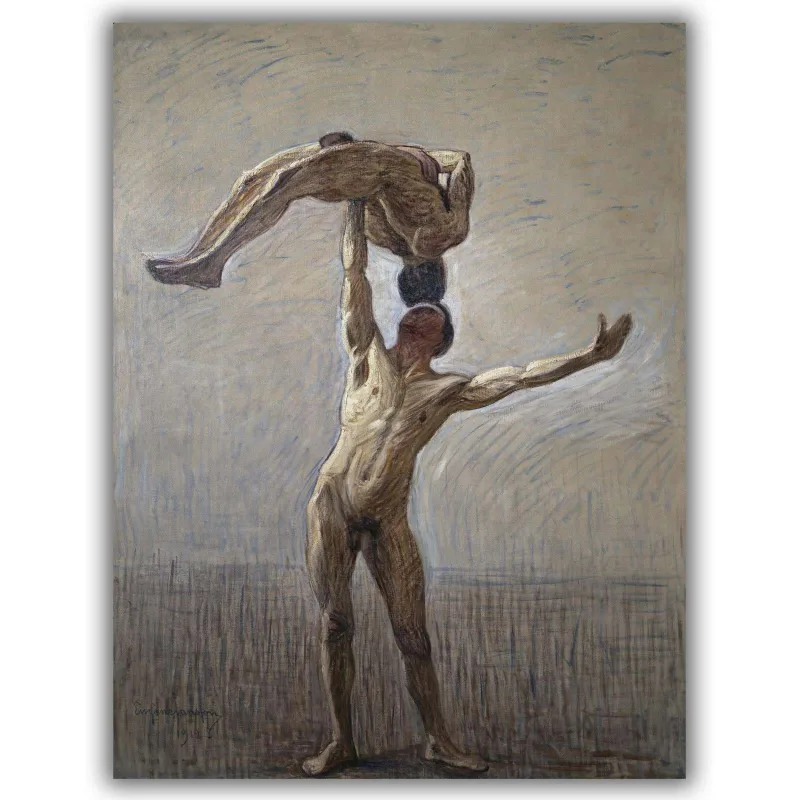 Reprodukcija „Atletai“, Eugène Jansson (1912)