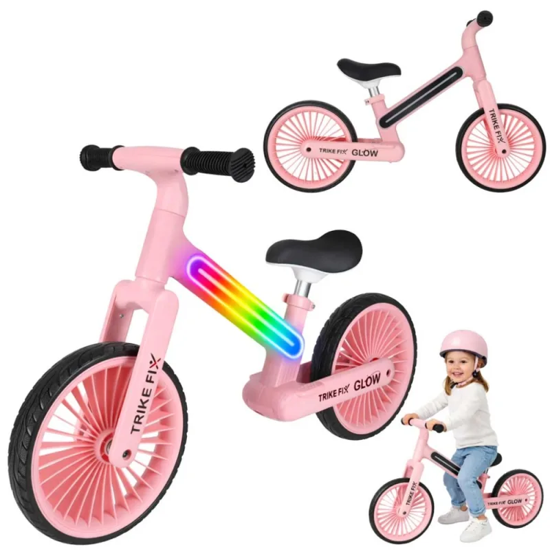 Balansinis dviratis Trike Fix Glow LED rėmas, rožinis · 1
