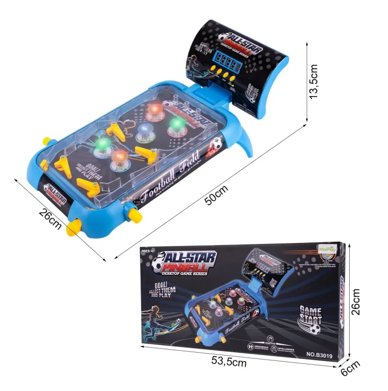 Arkadinis žaidimas Pinball su garso ir šviesos efektais · 2