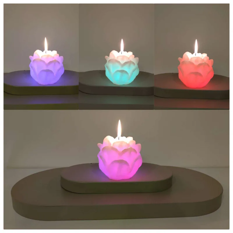 Spalvas keičianti „GĖLĖ“ LED (baltos spalvos)