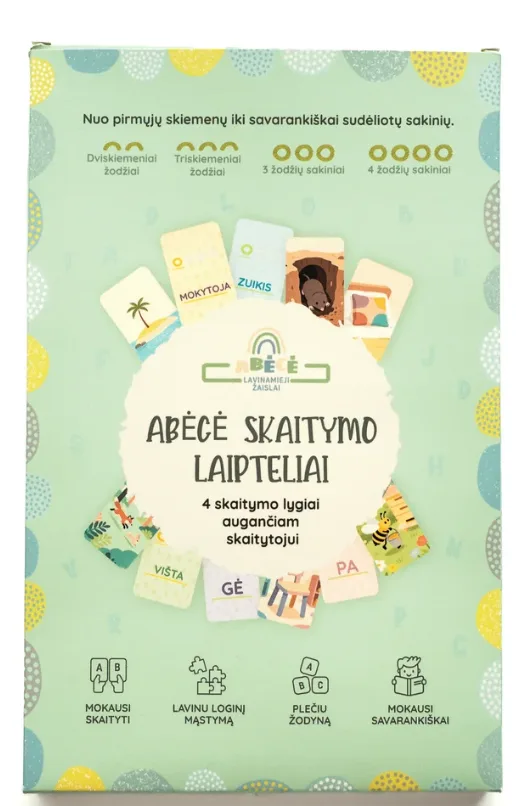 Skaitymo laipteliai – interaktyvus skaitymo mokymosi žaidimas vaikams · 1
