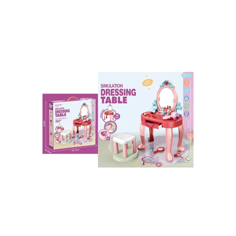 Kosmetinis staliukas „Princess Dream“ (rožinis) · 1