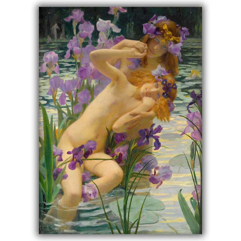 Reprodukcija „Irisai“, Gaston Bussière (1897)