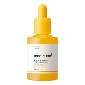 Kojic Acid Turmeric Niacinamide Serum – šviesinantis veido serumas, 30 ml.