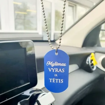 Automobilio pakabukas „Mylimas Vyras ir Tėtis"