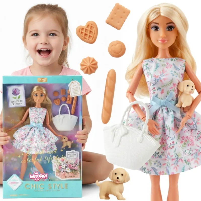 Lėlė Lily 30 cm Pavasarinė suknelė Priedai WOOPIE ROYAL Šuniškas piknikas · 1