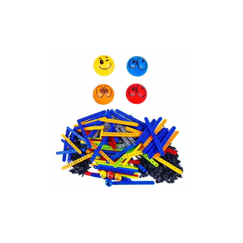Konstruktorius su kamuoliuko takeliu Bricks Rainbow Board Slide Ball Catching Game 477 el. · 2