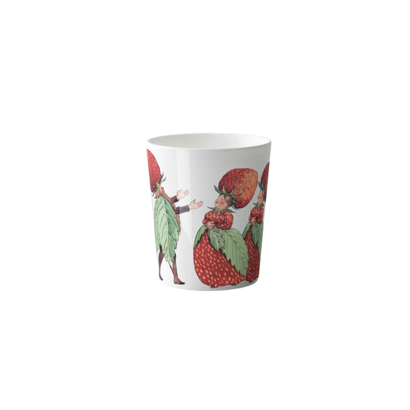 Porcelianinis puodelis Strawberry Family 280ml Elsa Beskow — Ø80, H95 mm
