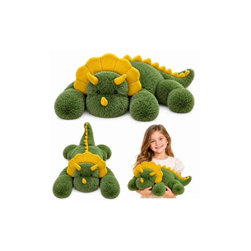 Pliušinis žaislas Dinozauras su ilgomis kojomis, žalias, 60 cm · 1