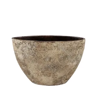 Batu didelis smėlio spalvos pailgas vazonas — 37x15x18cm