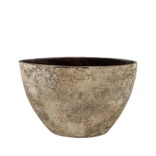 Batu didelis smėlio spalvos pailgas vazonas — 37x15x18cm