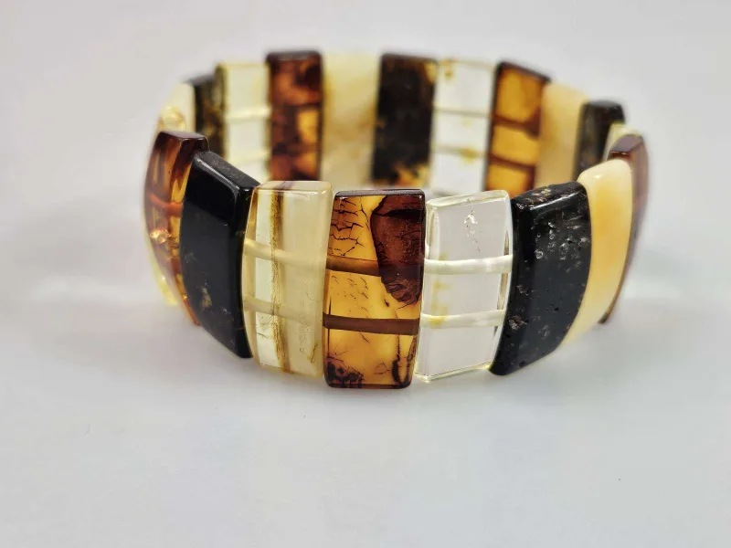 Marga didelė apyrankė iš tikro gintaro Dovana Mamai