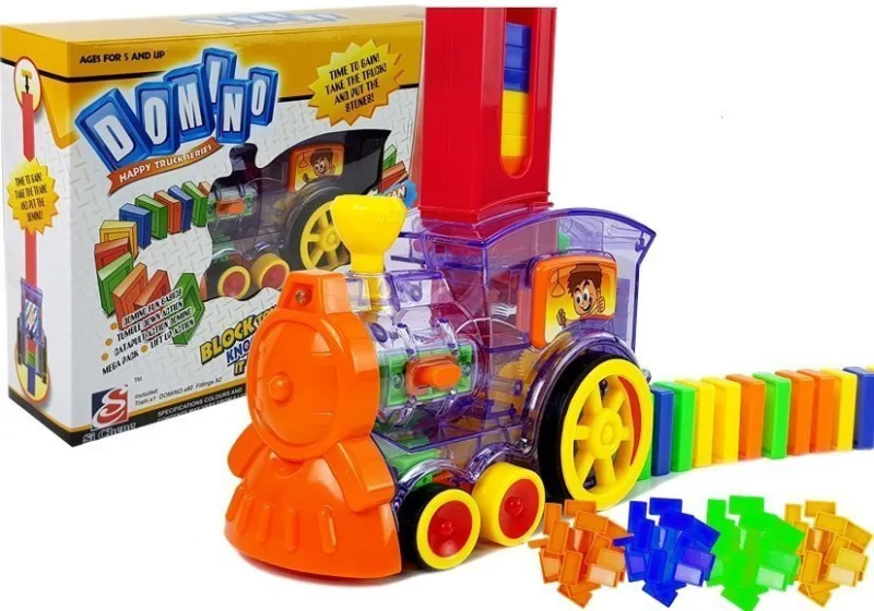 LED lokomotyvas, kuris pats stato domino trasą LED · 1