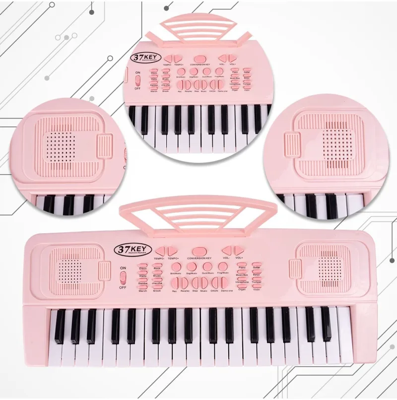 Vaikiškas pianinas su mikrofonu, 37 klavišai · 3