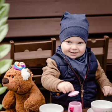 Zuikio plona kepurė (tamsaus džinso)
