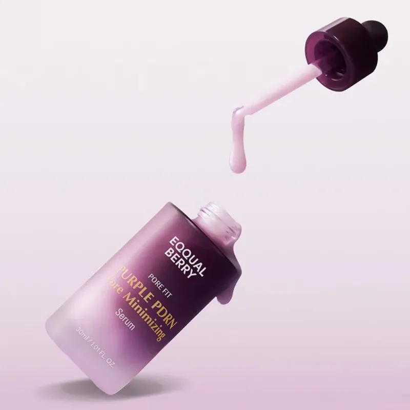 EQQUALBERRY Purple PDRN Pore Minimizing Serum – poras mažinantis veido serumas · 3