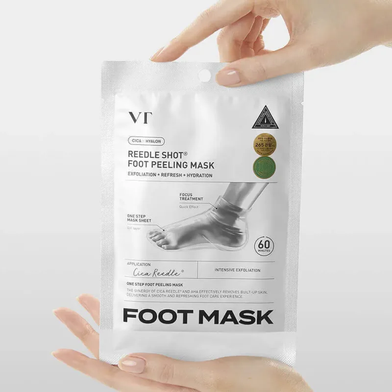 VT Cosmetics Reedle Shot Peeling Foot Mask – šveičiamoji pėdų kaukė pėdų kaukė, 40 ml./1vnt. · 2