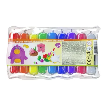 Kūrybinis rinkinys Modelinas - Plastilinas rinkinys - 9 spalvos