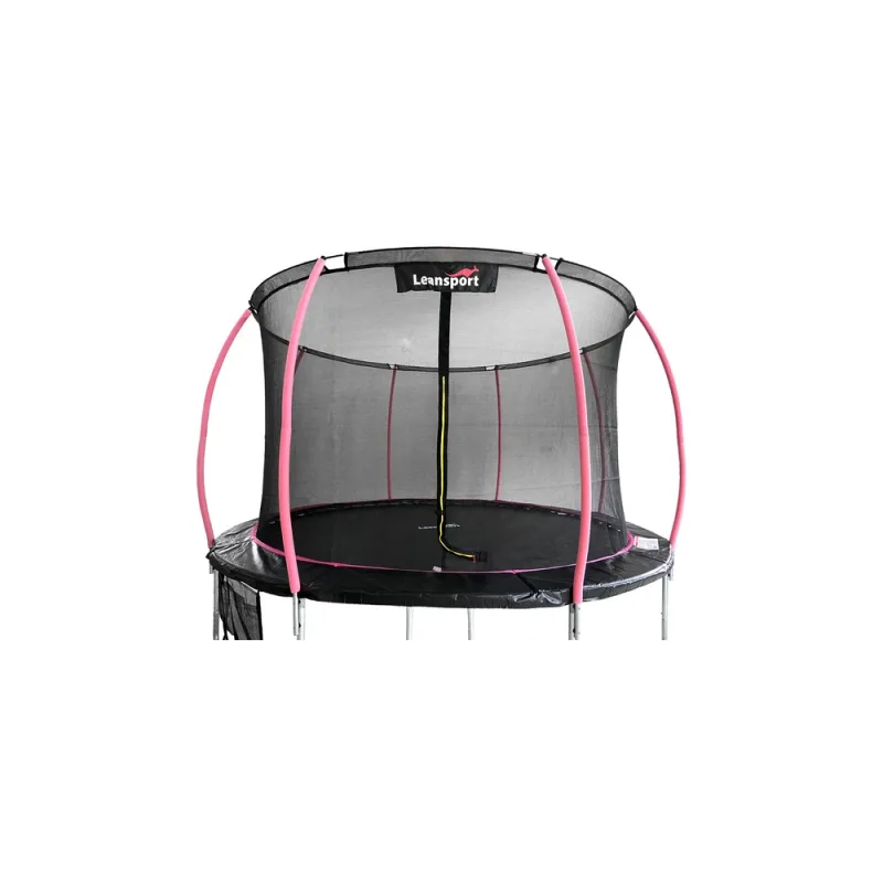 "LEAN Sport Max" 12 pėdų batutas juoda ir rožinė spalvos · 2