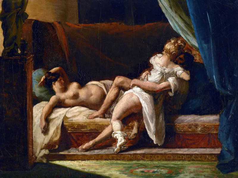 Reprodukcija „Trys meilužiai“, Théodore Géricault, (1820)