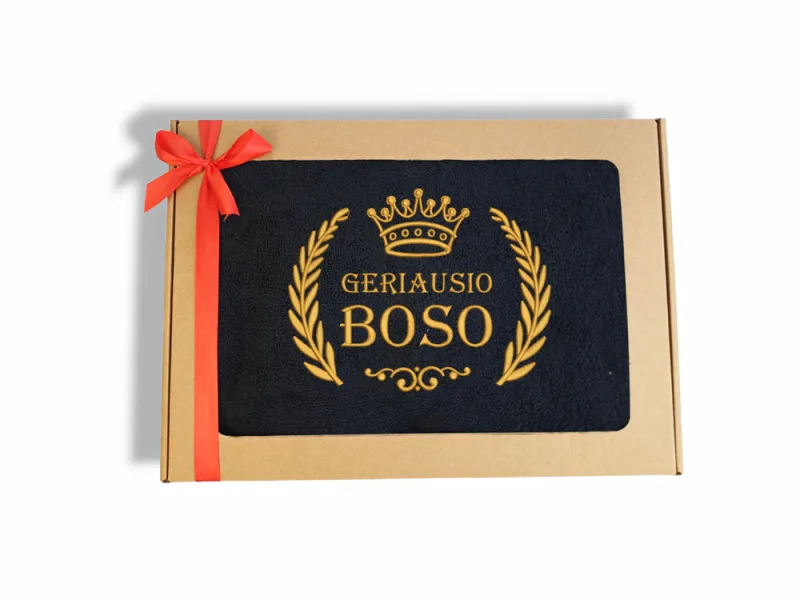 Siuvinėtas rankšluostis „Geriausio Boso“