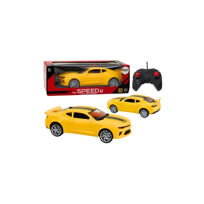 Žaislinis nuotolinio valdymo RC sportinis automobilis 1:16 geltonas · 1