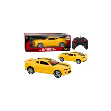 Žaislinis nuotolinio valdymo RC sportinis automobilis 1:16 geltonas