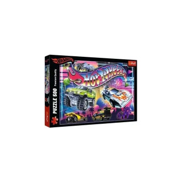 Dėlionė – 500 dalių – „Hot Wheels“: 80-ieji – „Trefl“ 37538