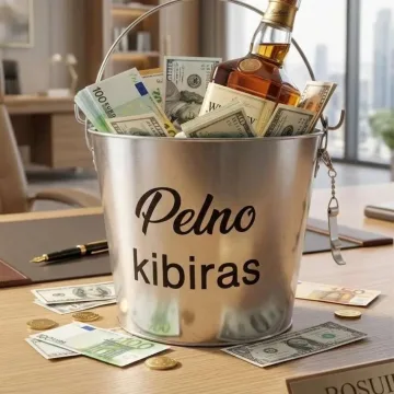Kibirėlis ledui su atidarytuvu „Pelno kibiras“