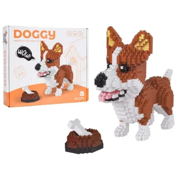 Konstruktorius Welsh Corgi su dubenėliu ir kaulu, 1200 el., skirtas paaugliams nuo 14 metų ir suaugusiems