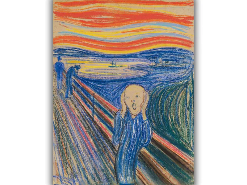 Reprodukcija „Klyksmas“, Edvard Munch (1895)