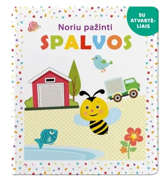 Noriu pažinti. SPALVOS. Su atvartėliais