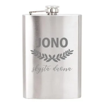 Metalinė gertuvė (fleškutė) „JONO skysta duona“