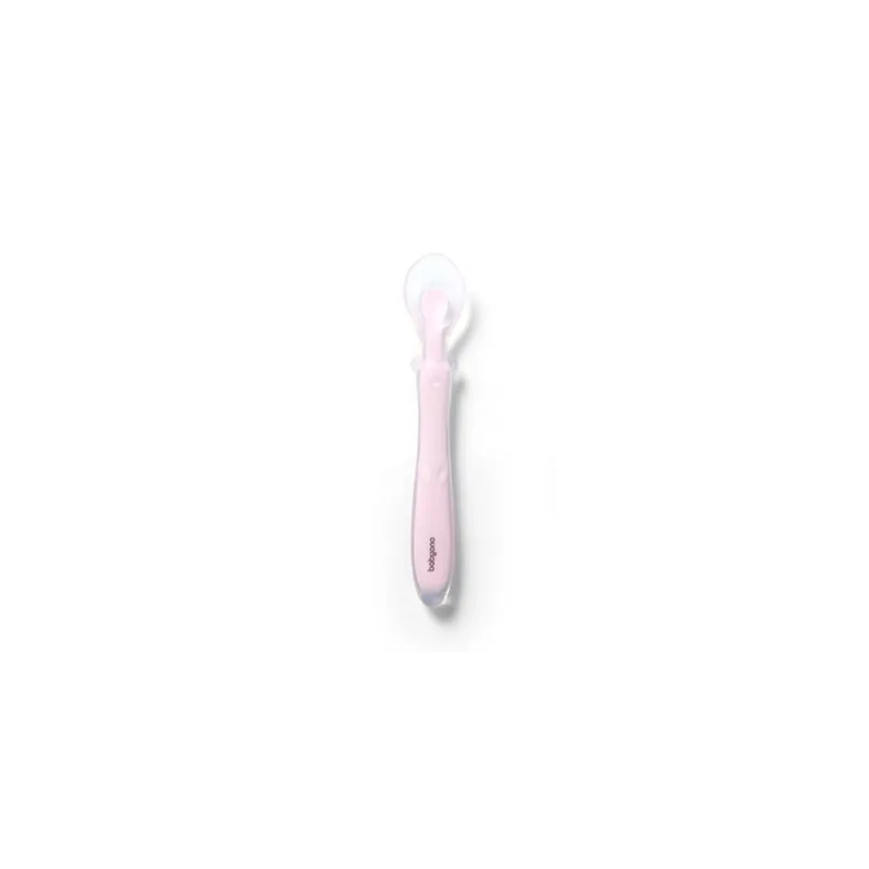 Elastingas silikoninis šaukštelis BabyOno 785/03, rožinis · 1