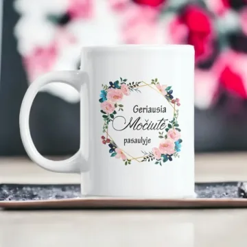 Standartinis puodelis „Geriausia močiutė pasaulyje“