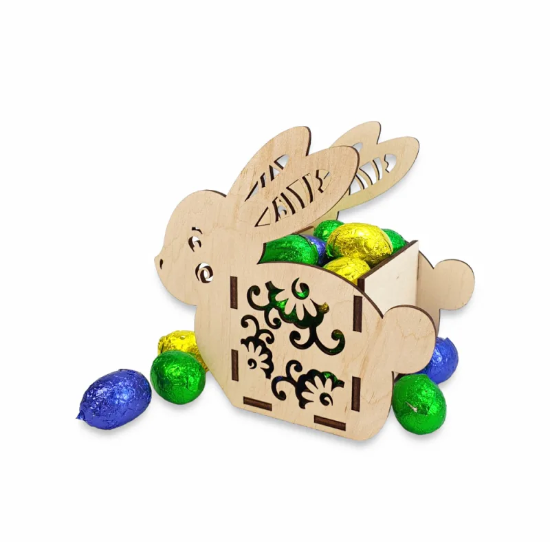 Velykinė dėžutė mini šokoladiniams kiaušiniams