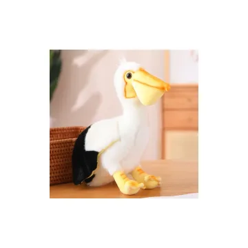 Pliušinis pelikanas talismanas Pliušinis paukštis talismanas Hugs 24cm