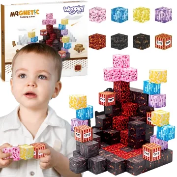 Magnetinis konstruktorius WOOPIE kubeliai Cubes Pixels, 74 vnt