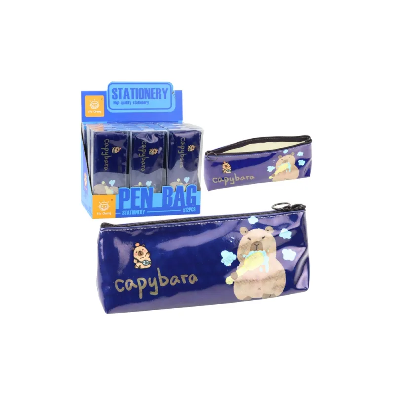 Mokyklinių pieštukinių rinkinys Capybara valosi dantis tamsiai mėlyna 20 x 8,5 x 4 cm · 1
