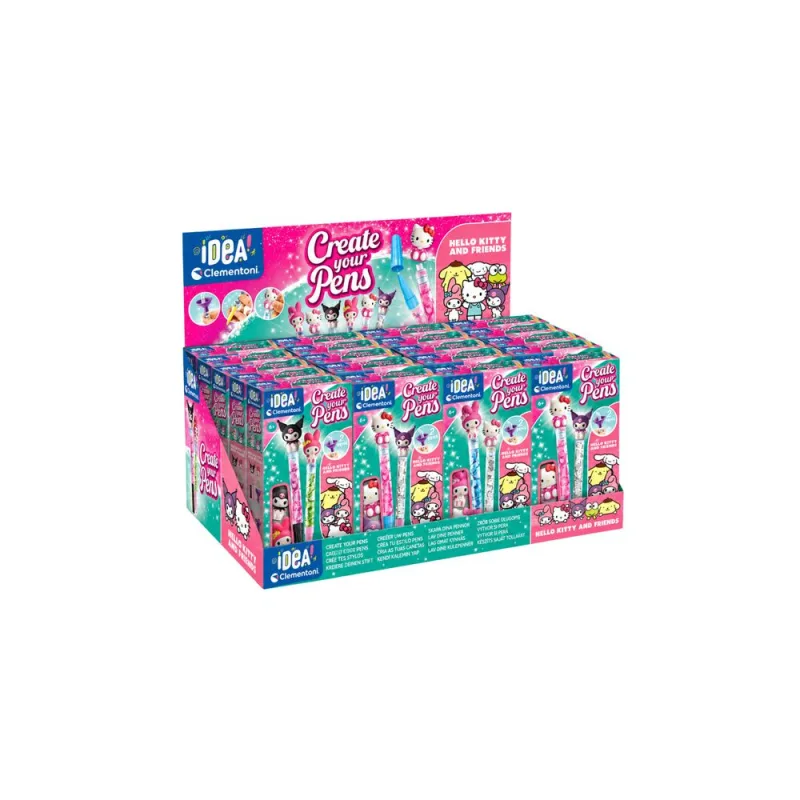 Kūrybinis rinkinys Idea Art Mini rašiklių gamykla: Hello Kitty ir draugai, Clementoni 18450 · 3